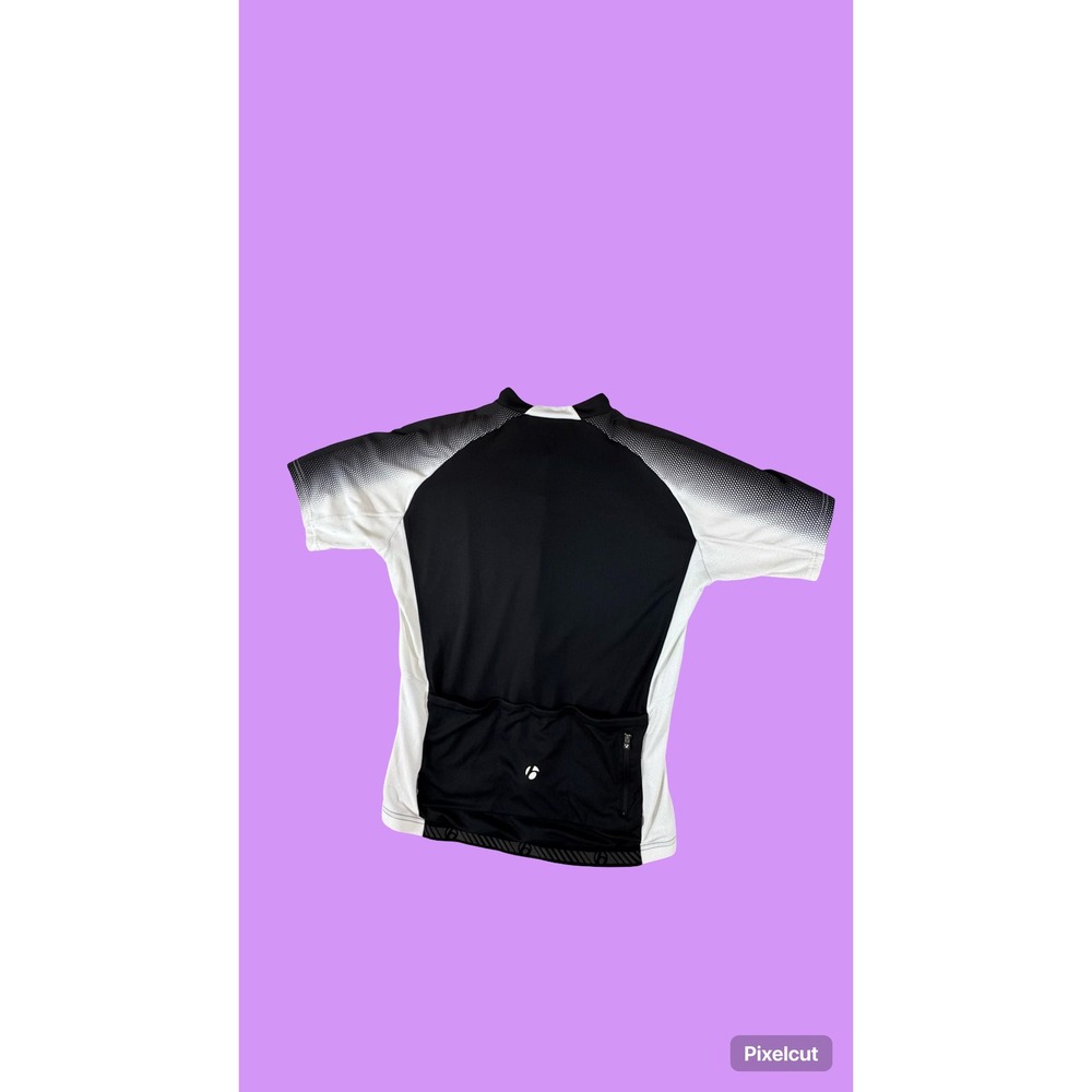 Bontrager Race SS Cycling Jersey Black White Mens Short Sleeve Bike Top 9551 - Picture 4 of 12